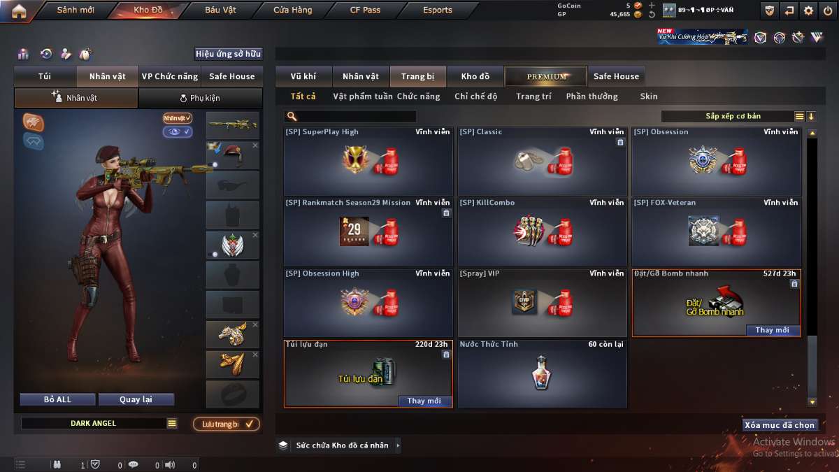 shop acc cf uy tin gia re